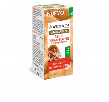 ARKOCAPSULAS REISHI SHIITAKE MAITAKE BIO  40 CAPSULAS